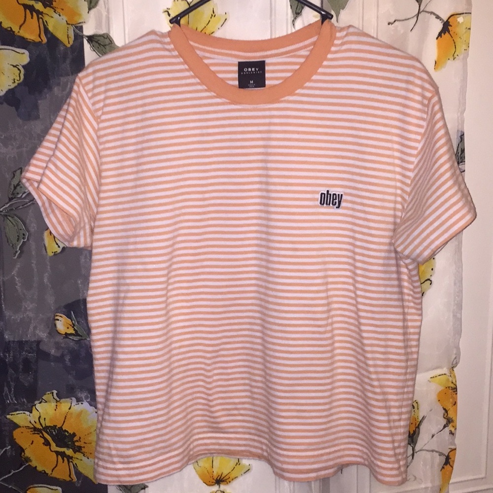 Obey striped shirt